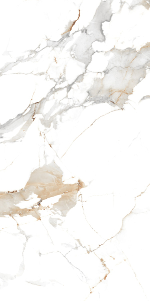 Керамогранит Maimoon Ceramica Glossy Statuario cafe gold 120х60 см 5334766. Фото 1