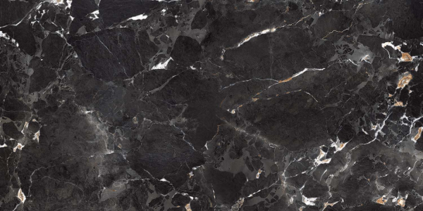 Керамогранит Maimoon Ceramica HG Glossy Imperial Black 120х60 см 5094017. Фото 1
